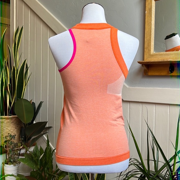Adidas Stella McCartney New York Women's Tennis Tank Orange / Shock Pink - Picture 4 of 15